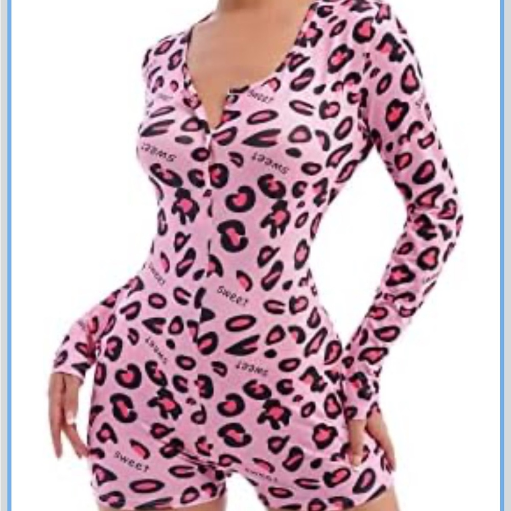 Long sleeve romper pajamas